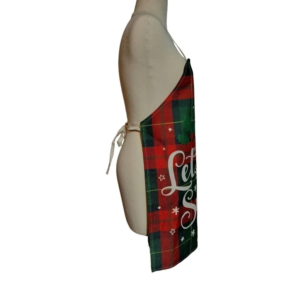 Two Christmas Holiday Aprons Like New Condition